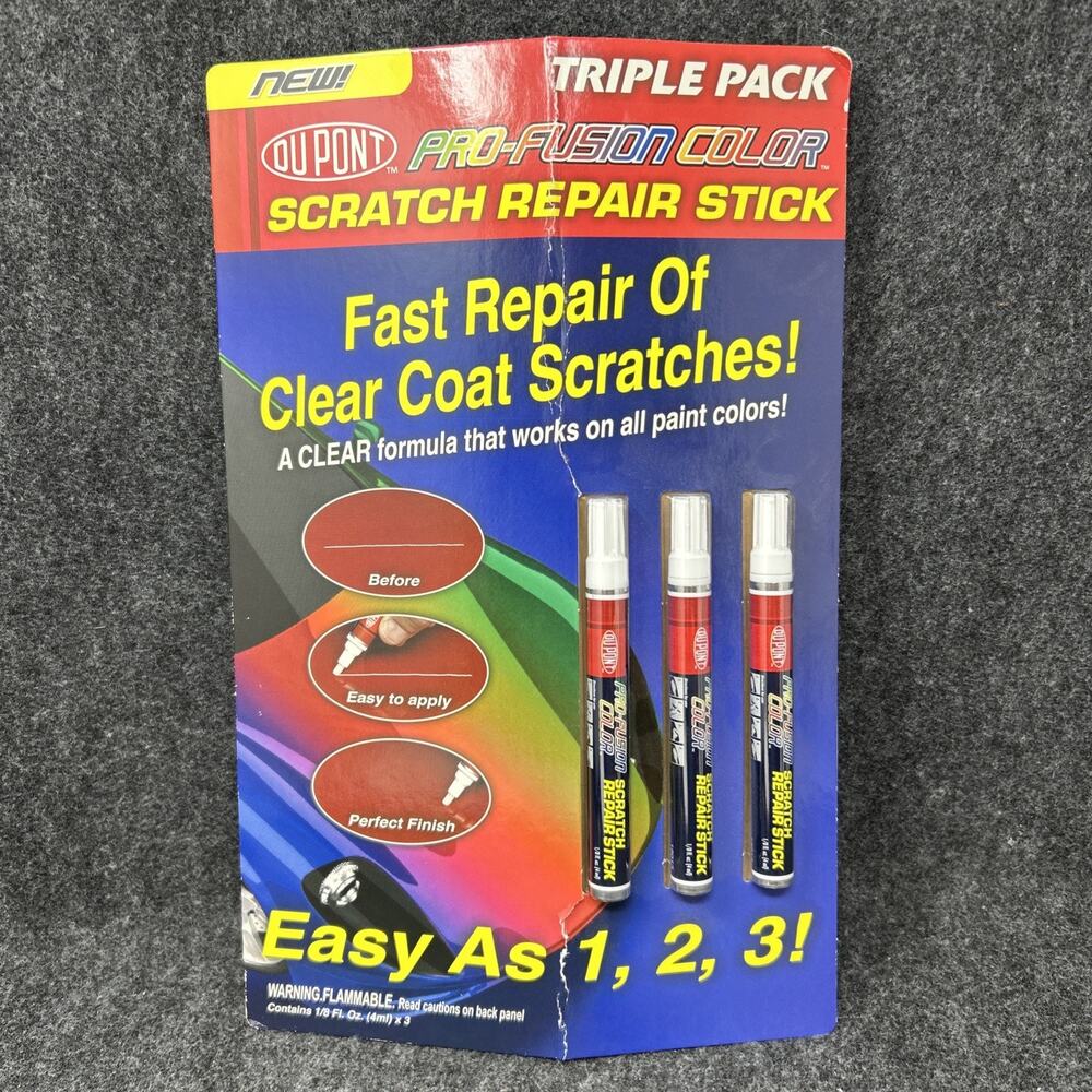 NOS DuPont Pro Fusion Scratch Repair Stick 3 Pack Clear Coat Sealer